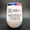 Laser Engraved Knitting Juice Wine Tumbler